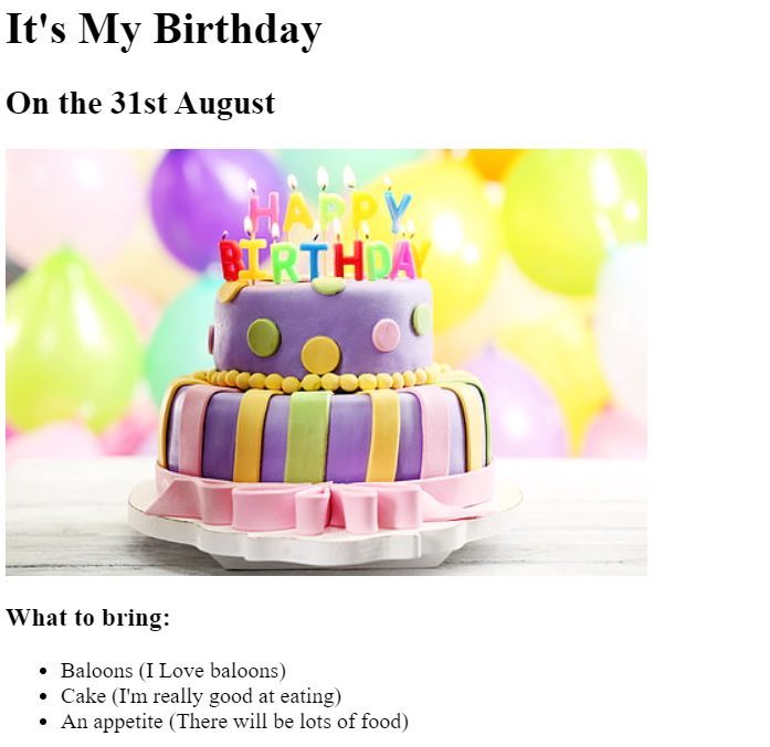 Birthday Invite